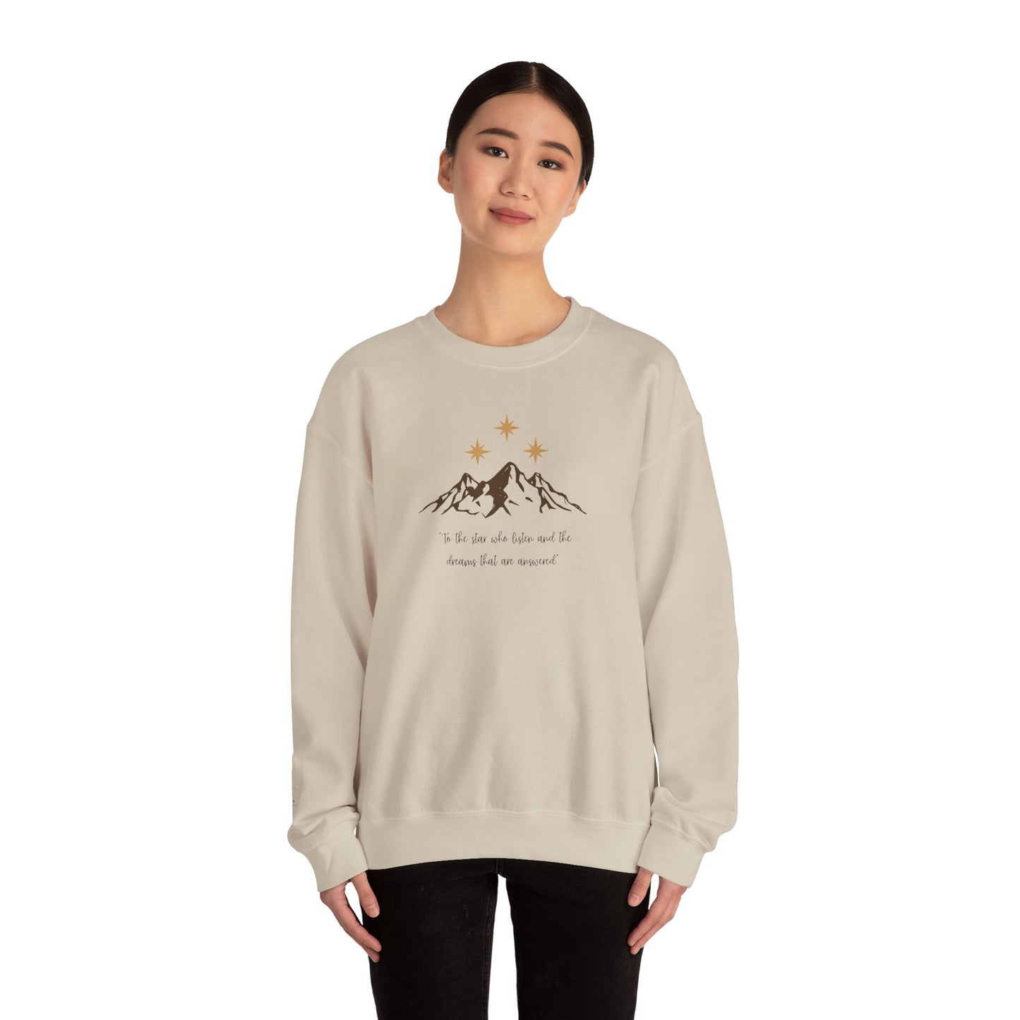 "To the Stars Who Listen" Unisex Crewneck Sweatshirt