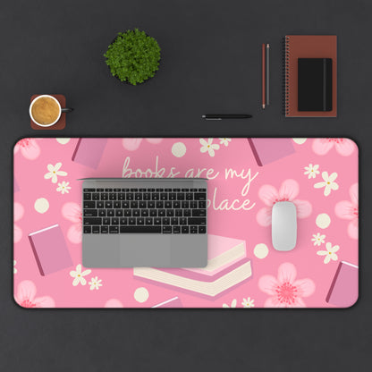 Books Are My Happy Place, Mouse Pad/ Desk Mat