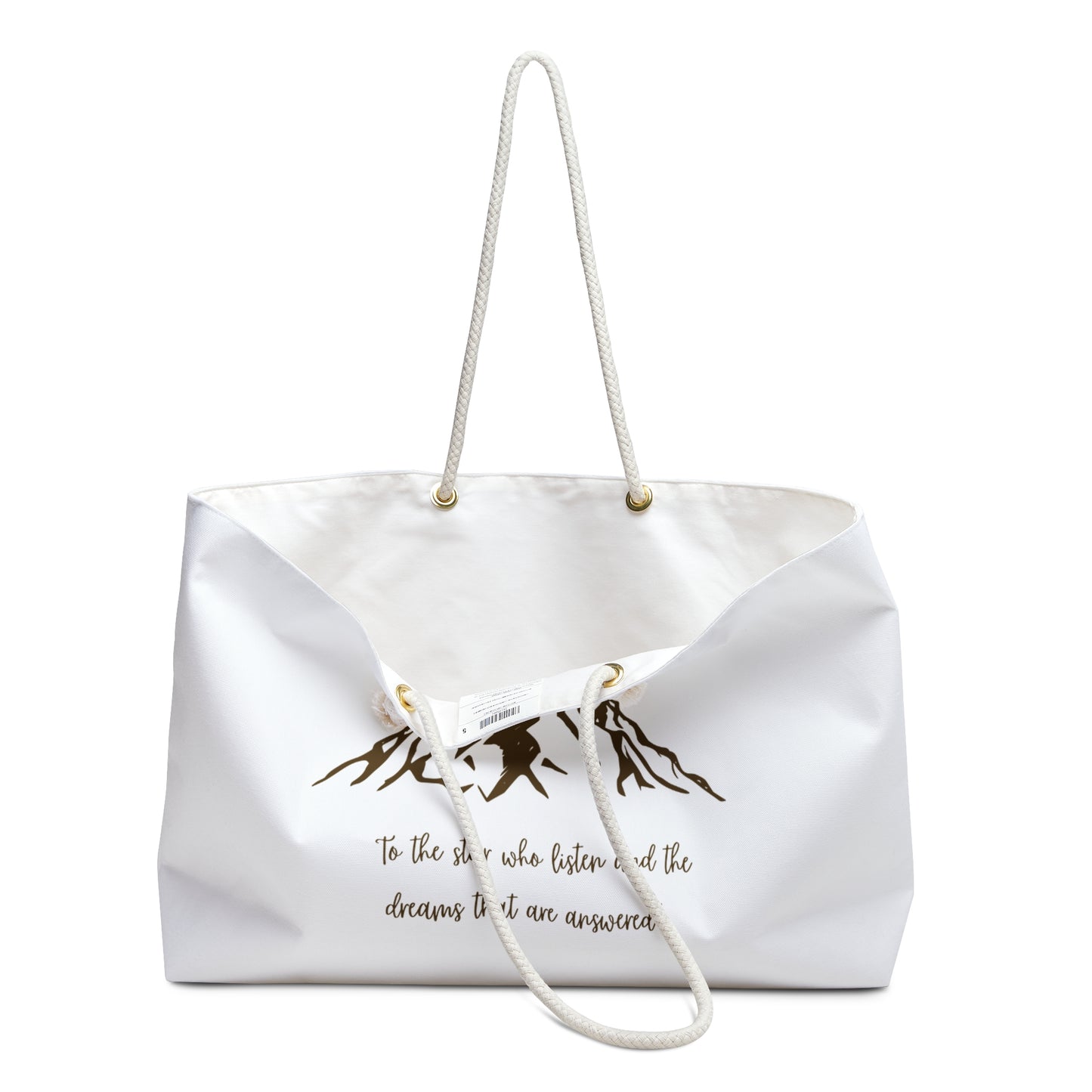 To The Stars That Listen and The Dreams That are Answered, Weekender Bag