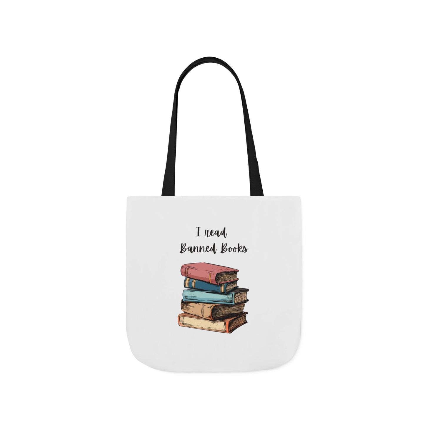 I read Banned Books Canvas Tote Bag, 5-Color Straps