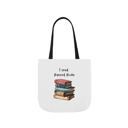 I read Banned Books Canvas Tote Bag, 5-Color Straps
