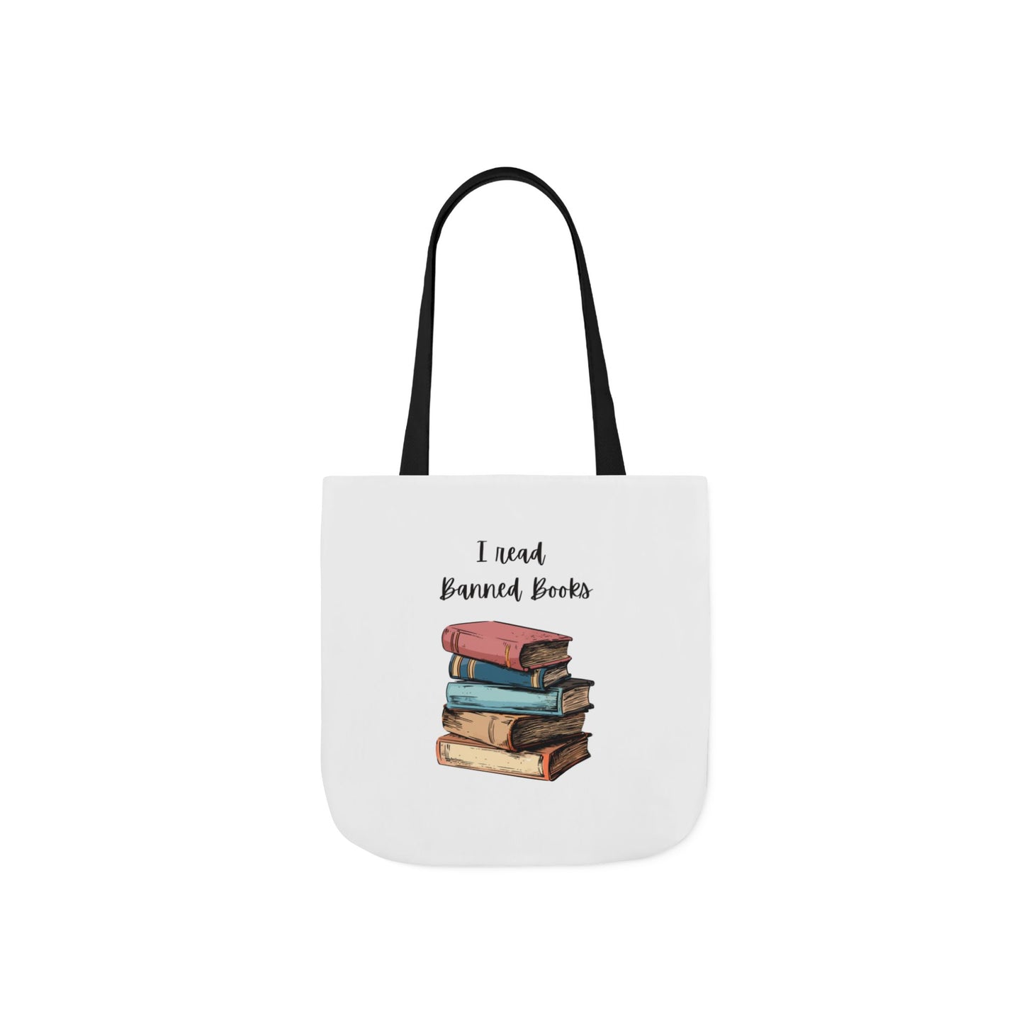 I read Banned Books Canvas Tote Bag, 5-Color Straps
