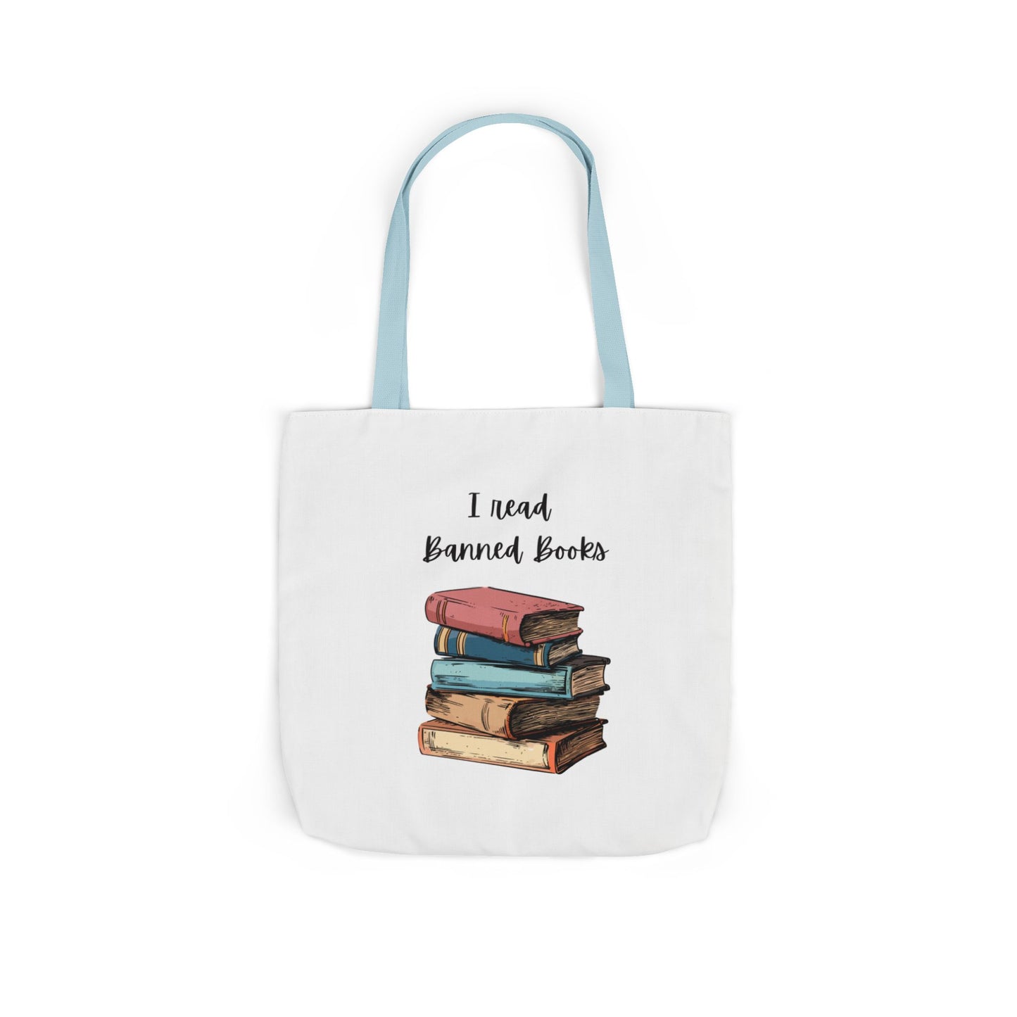 I read Banned Books Canvas Tote Bag, 5-Color Straps
