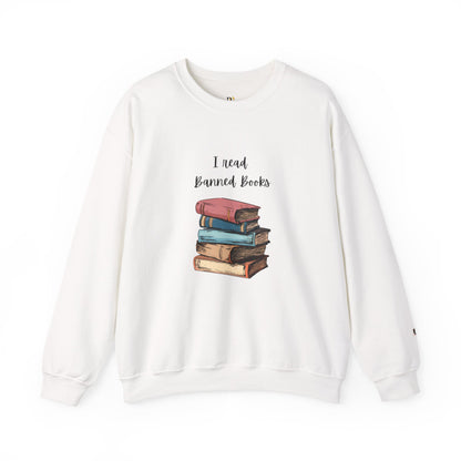 “I Read Banned Books” Unisex Crewneck Sweatshirt