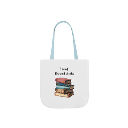 I read Banned Books Canvas Tote Bag, 5-Color Straps