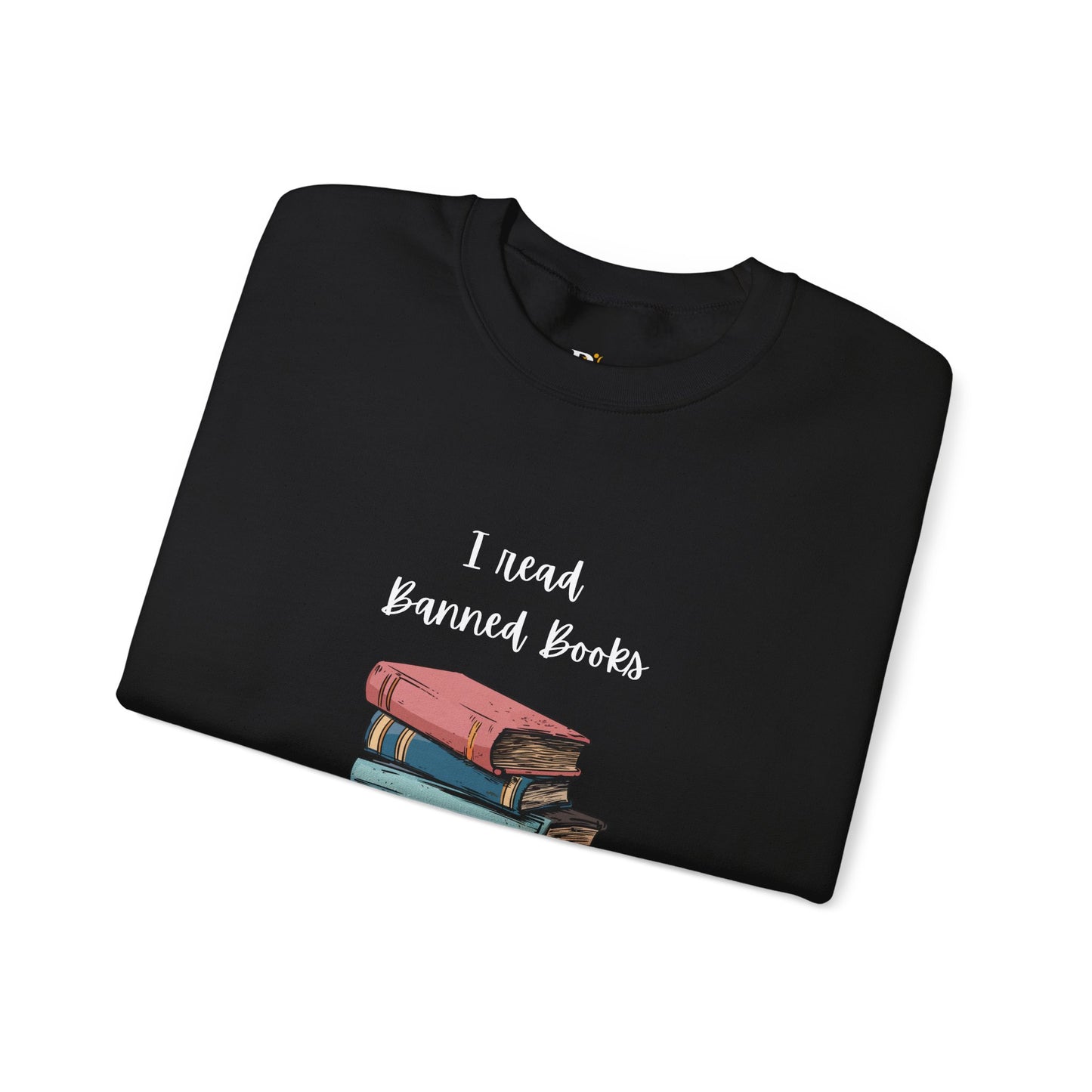 “I Read Banned Books” Unisex Crewneck Sweatshirt (More Colors)