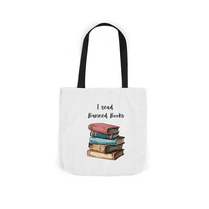I read Banned Books Canvas Tote Bag, 5-Color Straps