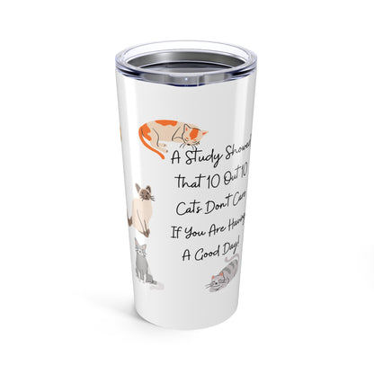 Cat Don't Care, 20oz Tumbler