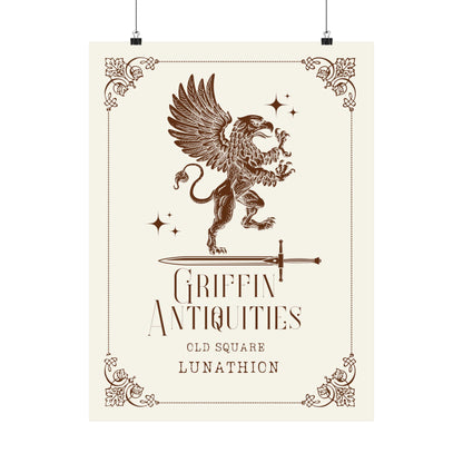 Griffin Antiquities, Matte Poster