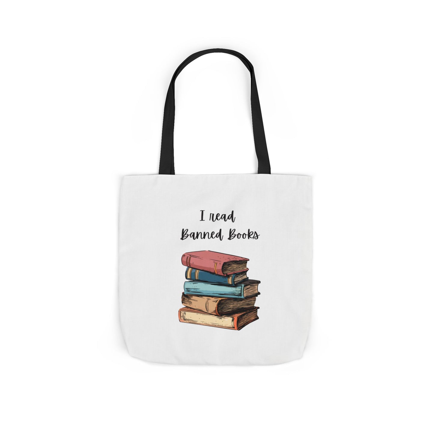 I read Banned Books Canvas Tote Bag, 5-Color Straps