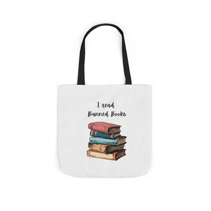 I read Banned Books Canvas Tote Bag, 5-Color Straps