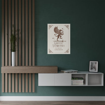 Griffin Antiquities, Matte Poster