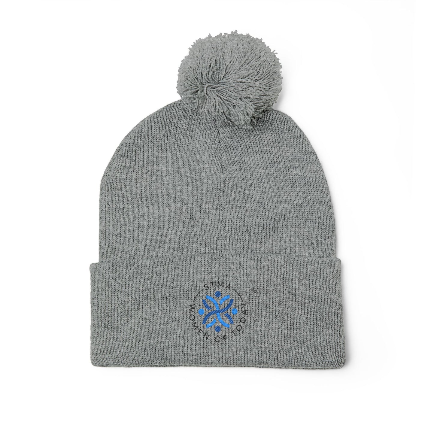 STMA Winter Hat Pom-Pom Knit Cap (Embroidery)