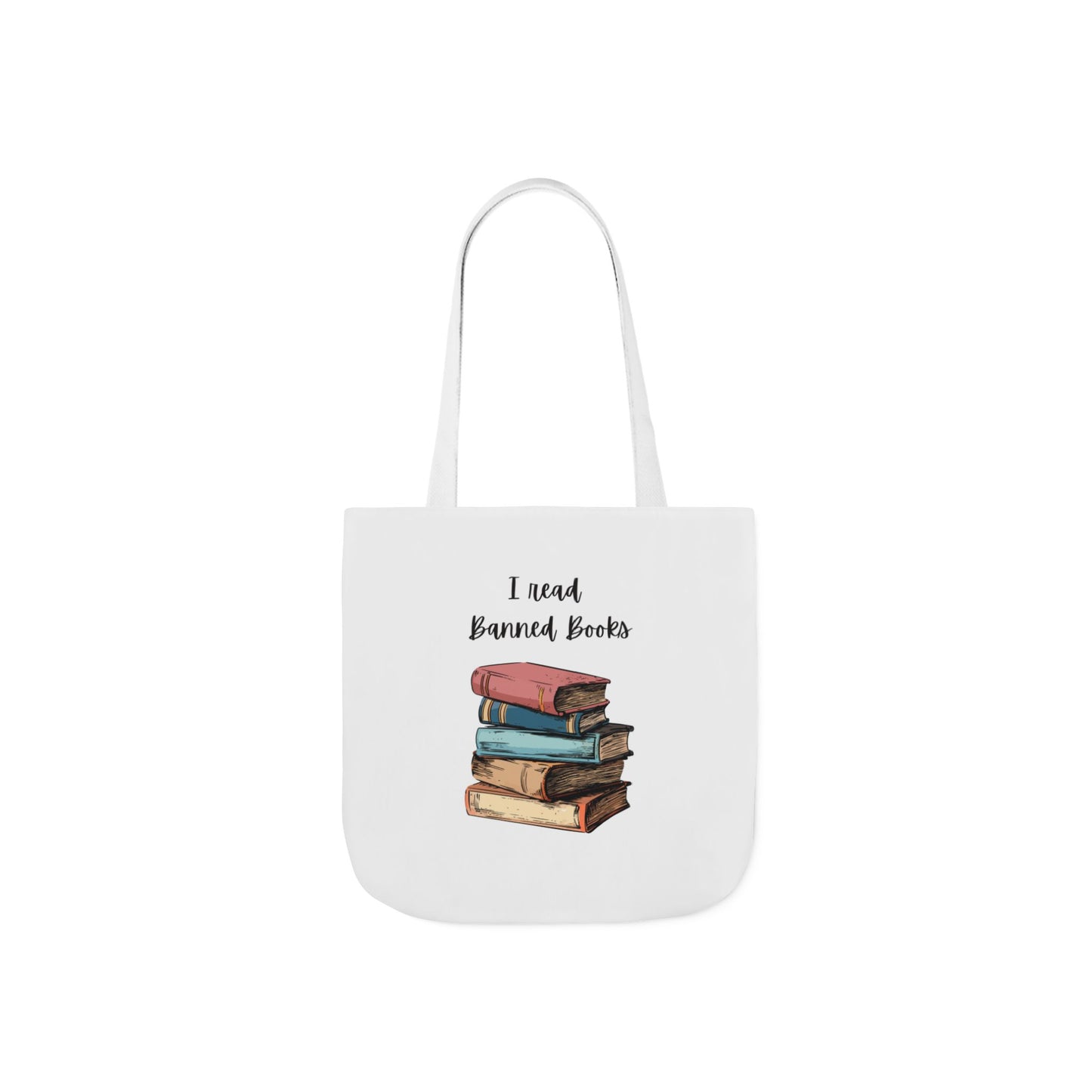 I read Banned Books Canvas Tote Bag, 5-Color Straps