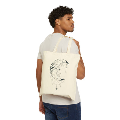 Mystic Moon, Cotton Canvas Tote Bag