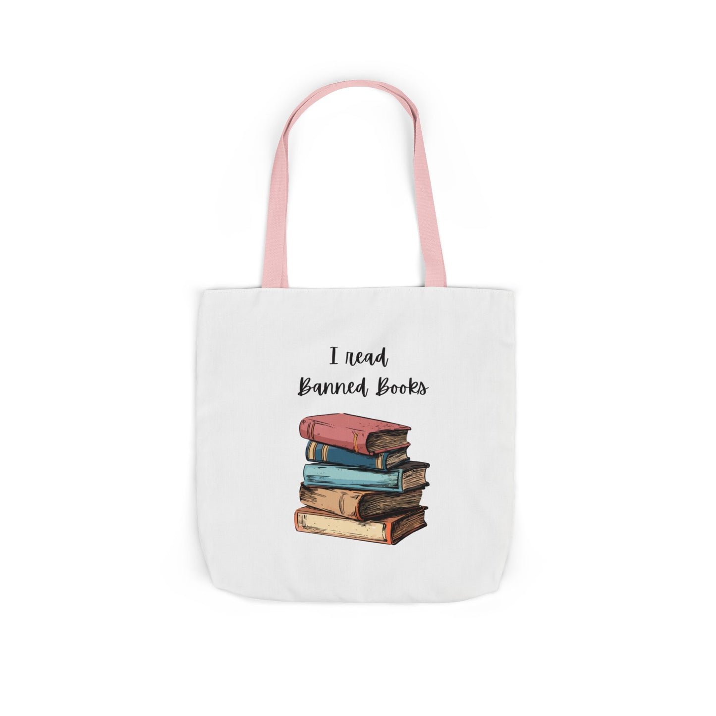 I read Banned Books Canvas Tote Bag, 5-Color Straps