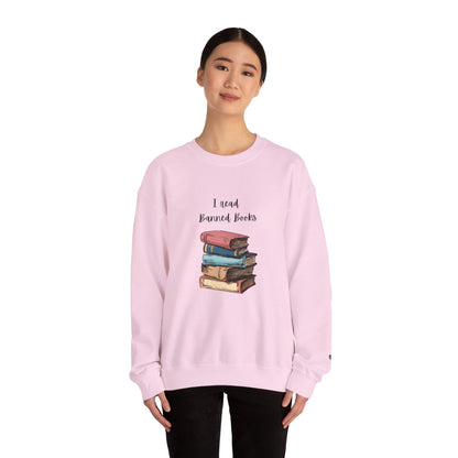 “I Read Banned Books” Unisex Crewneck Sweatshirt