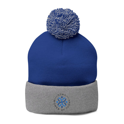 STMA Winter Hat Pom-Pom Knit Cap (Embroidery)