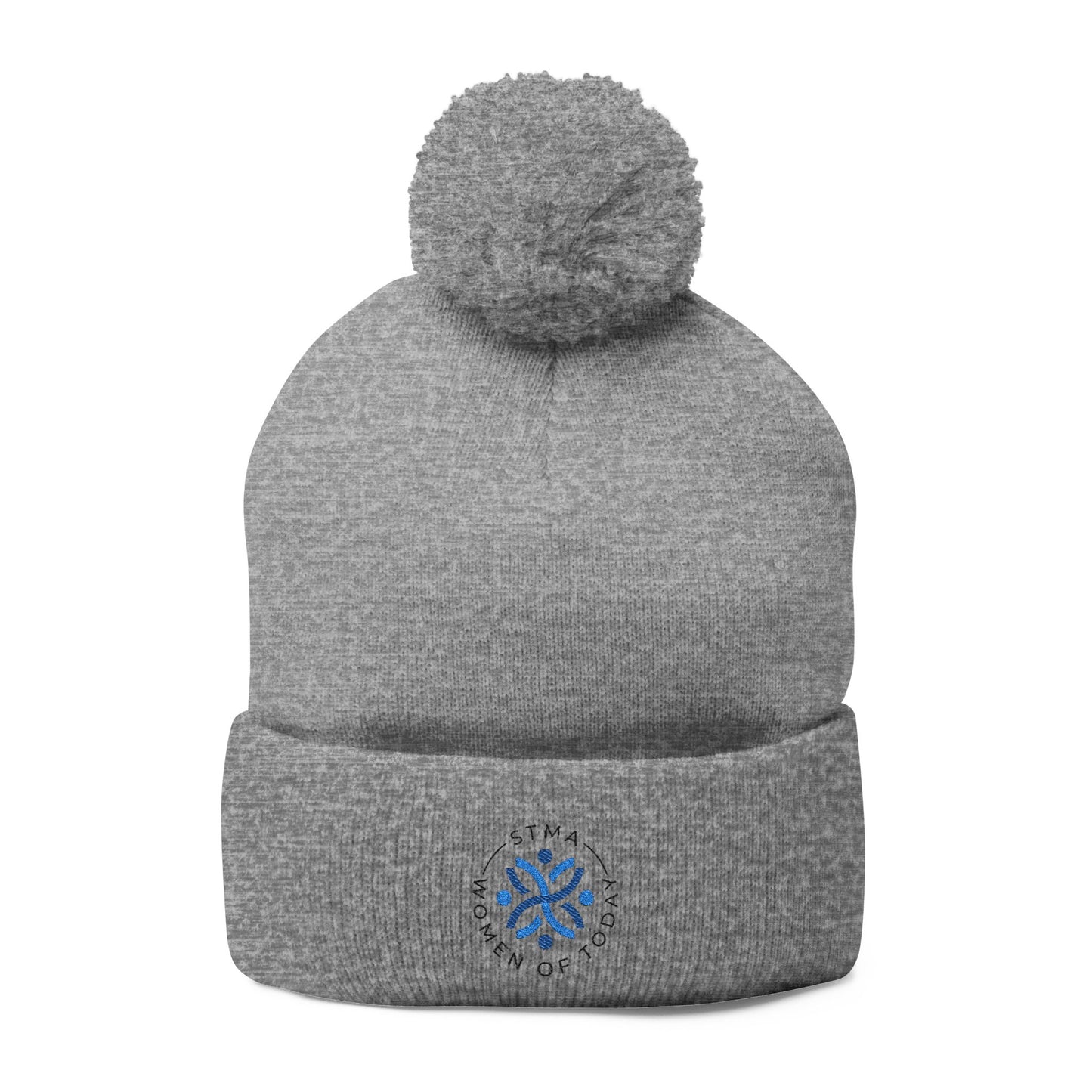 STMA Winter Hat Pom-Pom Knit Cap (Embroidery)