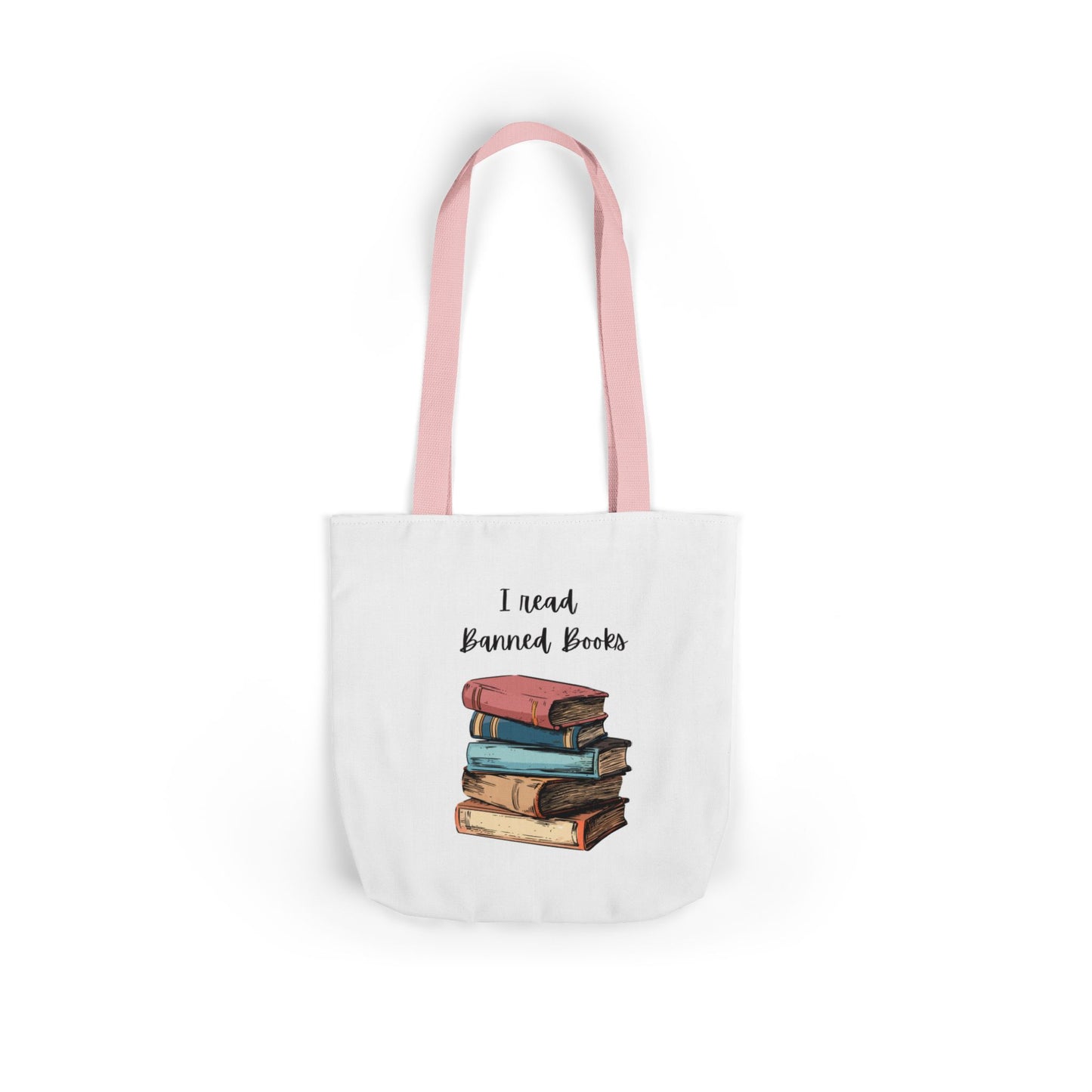 I read Banned Books Canvas Tote Bag, 5-Color Straps
