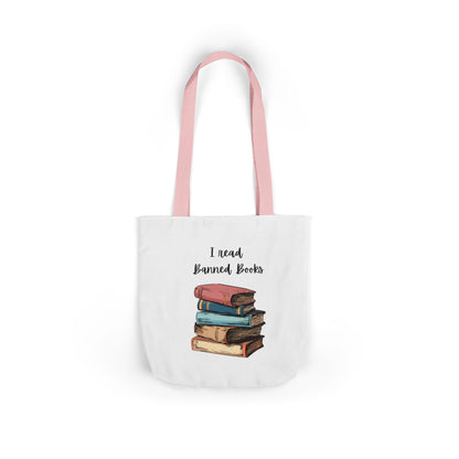 I read Banned Books Canvas Tote Bag, 5-Color Straps