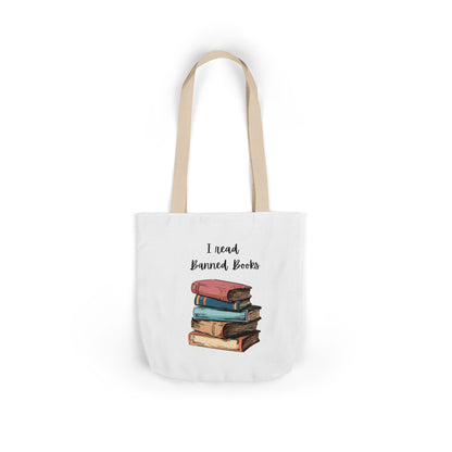 I read Banned Books Canvas Tote Bag, 5-Color Straps