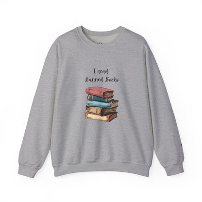 “I Read Banned Books” Unisex Crewneck Sweatshirt
