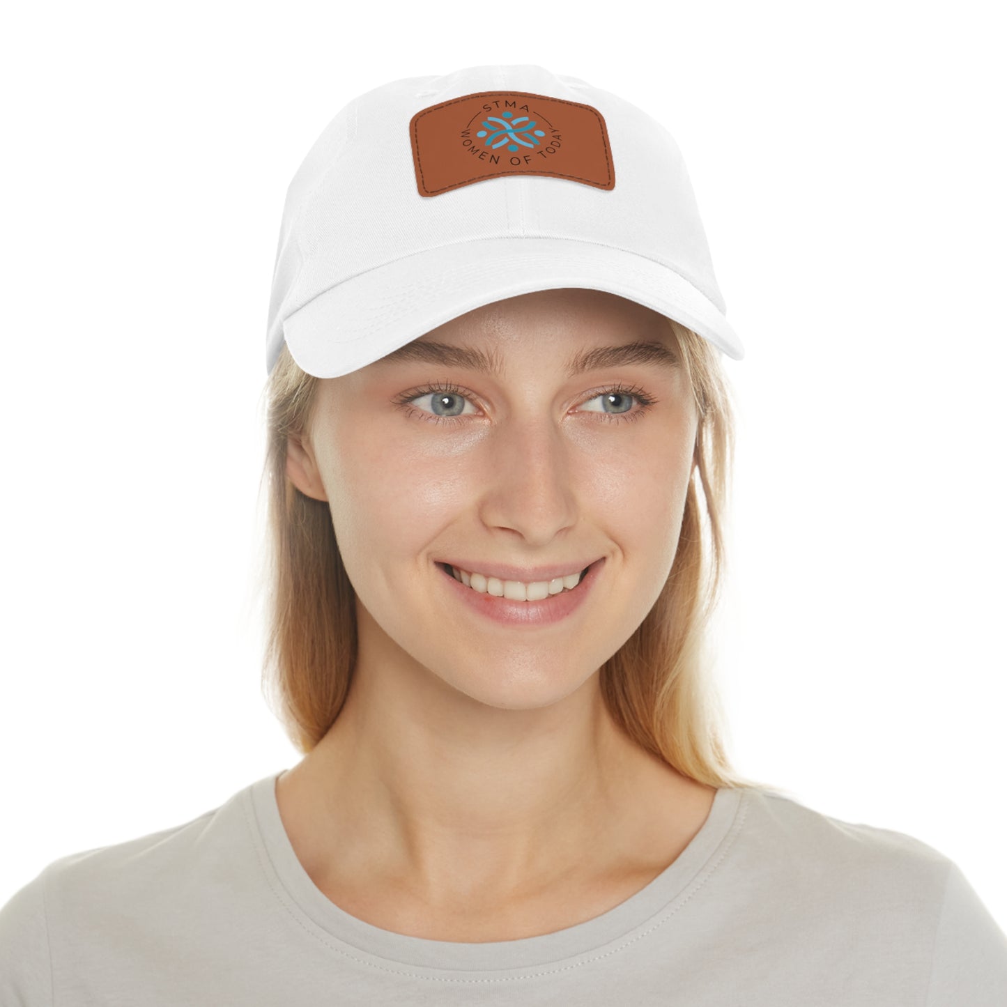 Women of Today Hat with Leather Patch (Rectangle)