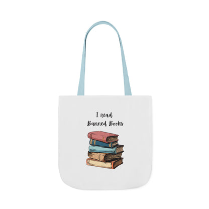 I read Banned Books Canvas Tote Bag, 5-Color Straps