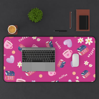 Books & Coffee, Mouse Pad/ Desk Mat