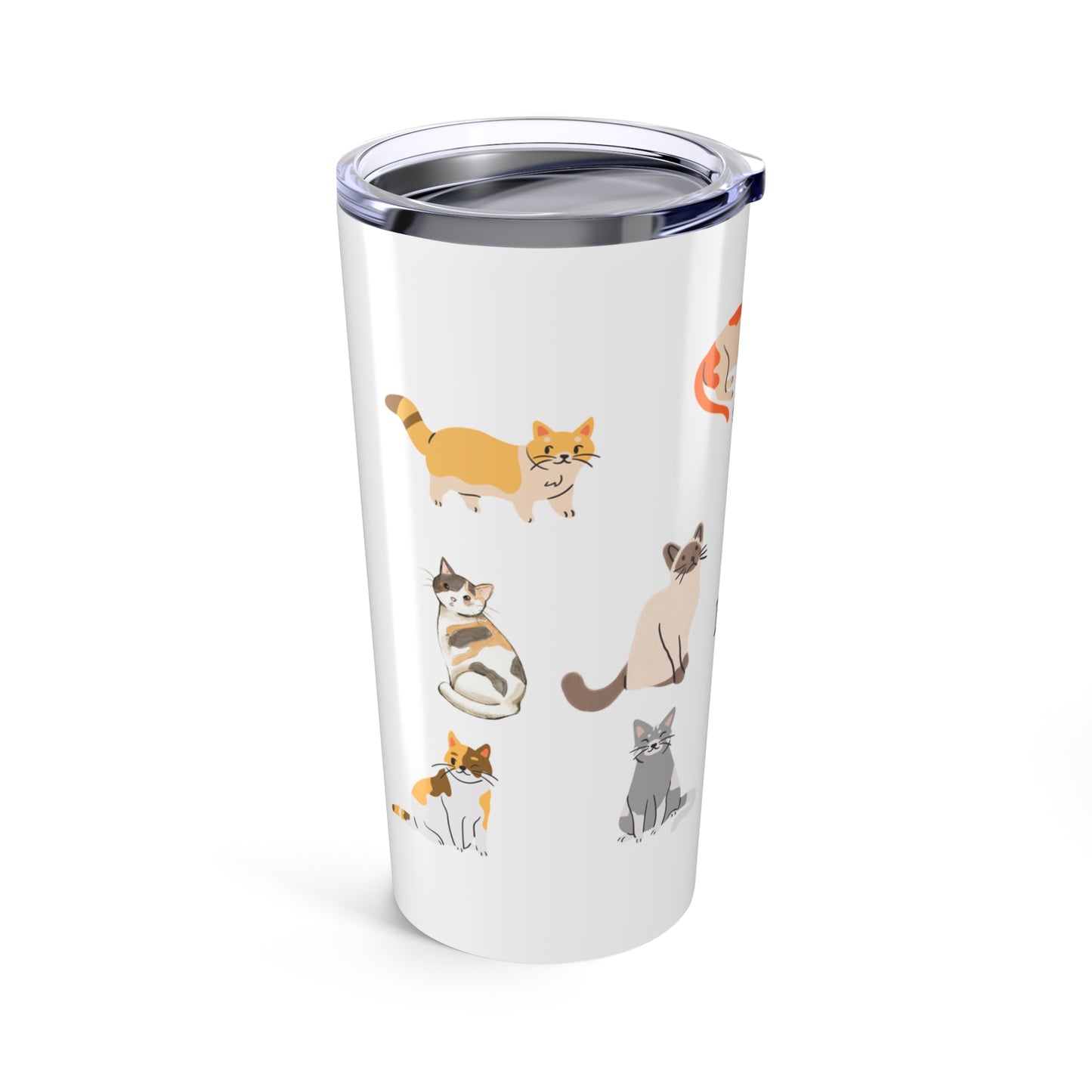 Cat Don't Care, 20oz Tumbler