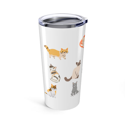 Cat Don't Care, 20oz Tumbler