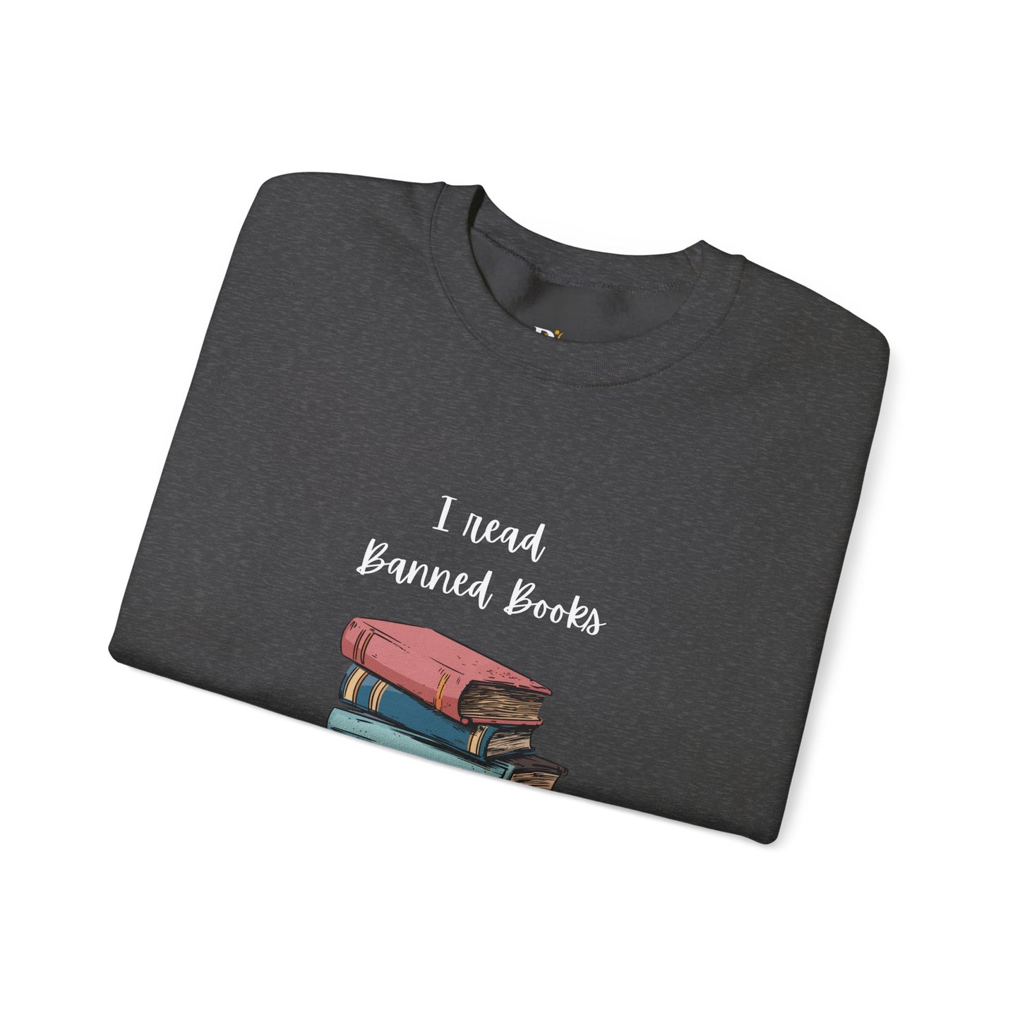 “I Read Banned Books” Unisex Crewneck Sweatshirt (More Colors)