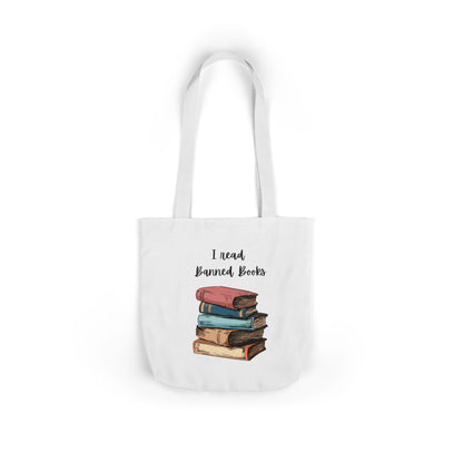 I read Banned Books Canvas Tote Bag, 5-Color Straps