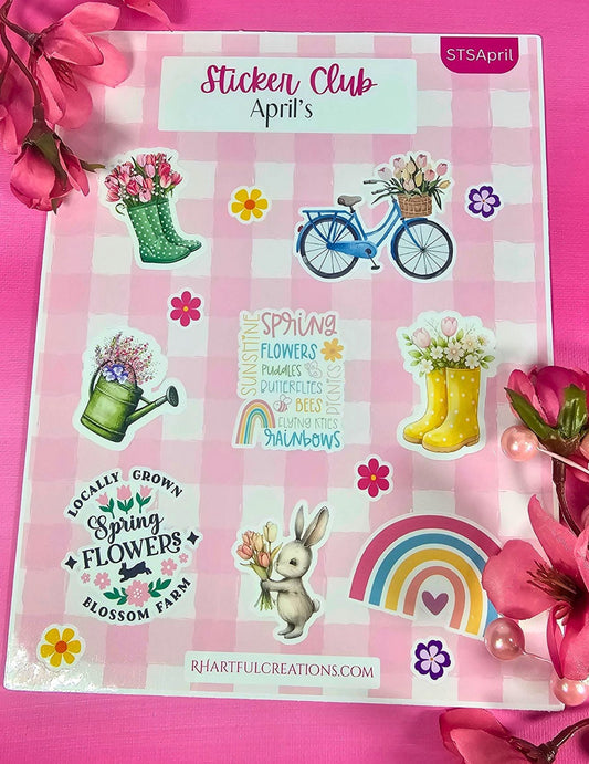 Monthly Sticker Club Subscription | Exclusive Handmade Stickers (Limited Edition) | RH Artful Creations