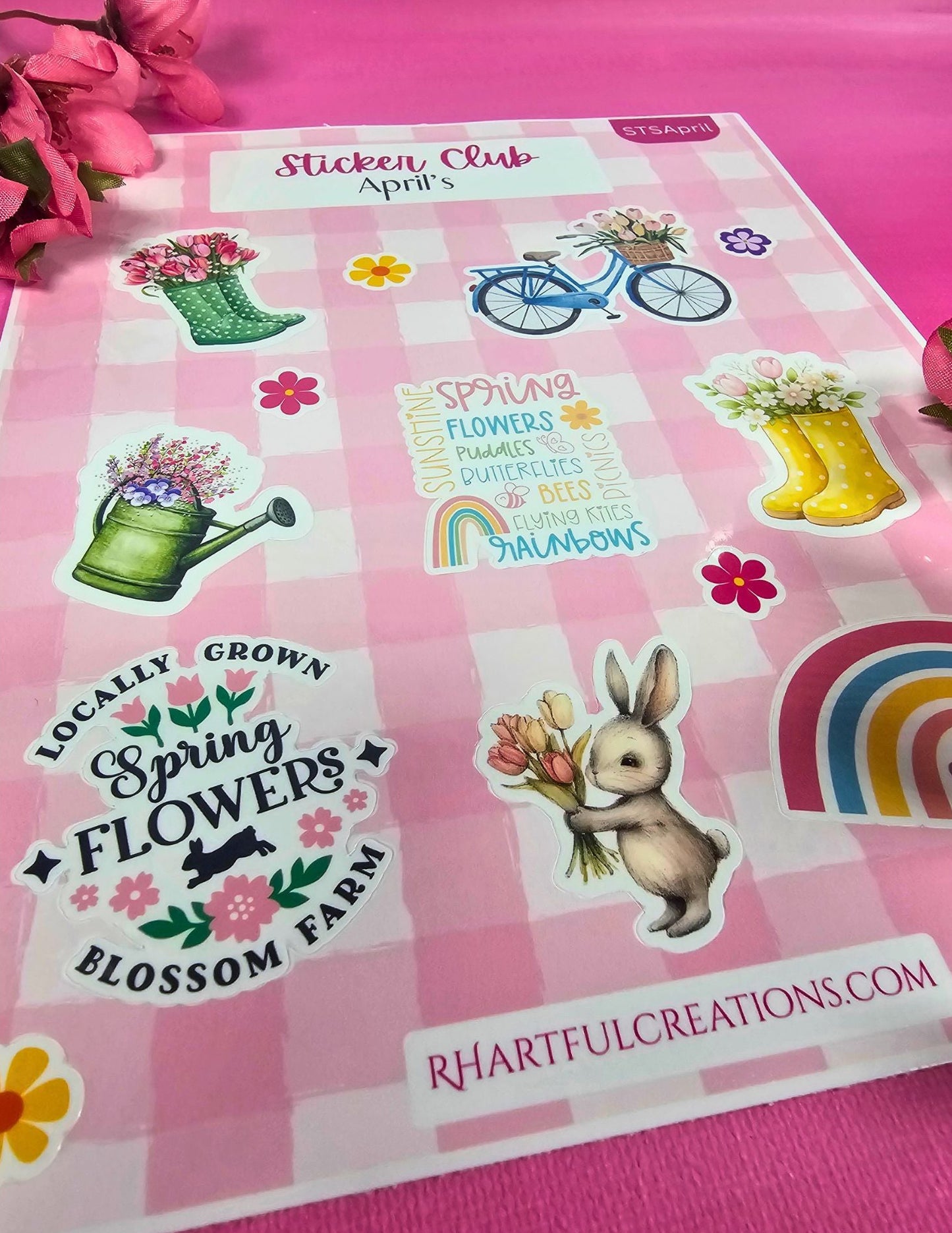 Monthly Sticker Club Subscription | Exclusive Handmade Stickers (Limited Edition) | RH Artful Creations