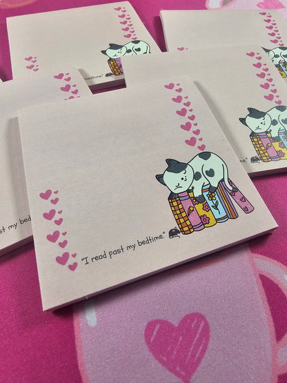 "I Read Past My Bedtime" Sticky Note Pad