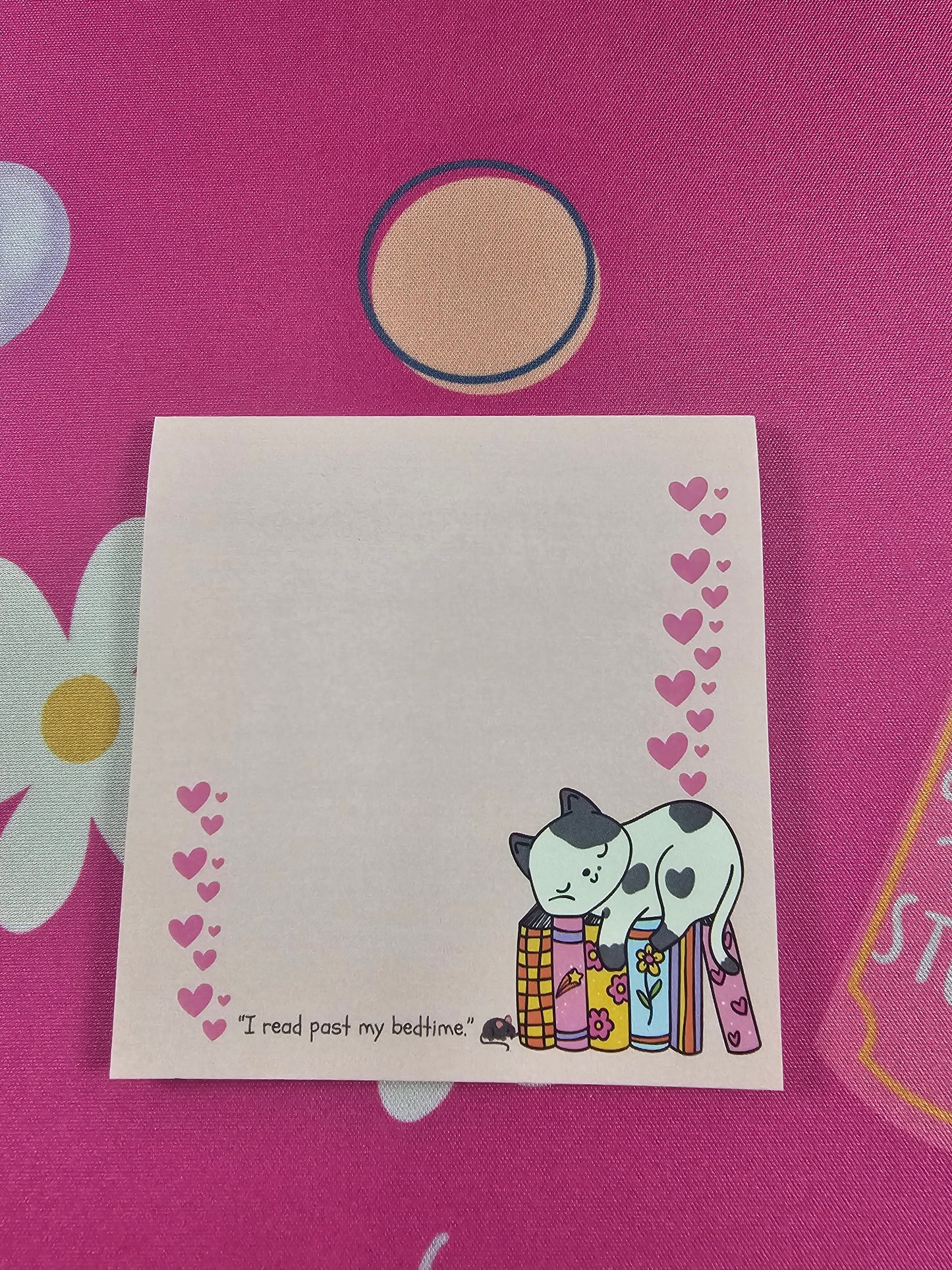 "I Read Past My Bedtime" Sticky Note Pad