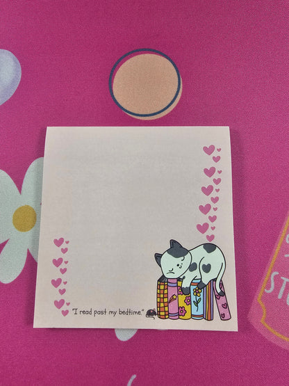 "I Read Past My Bedtime" Sticky Note Pad