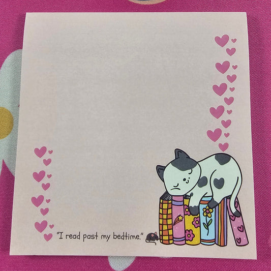 Card with a panda illustration and text on a pink background