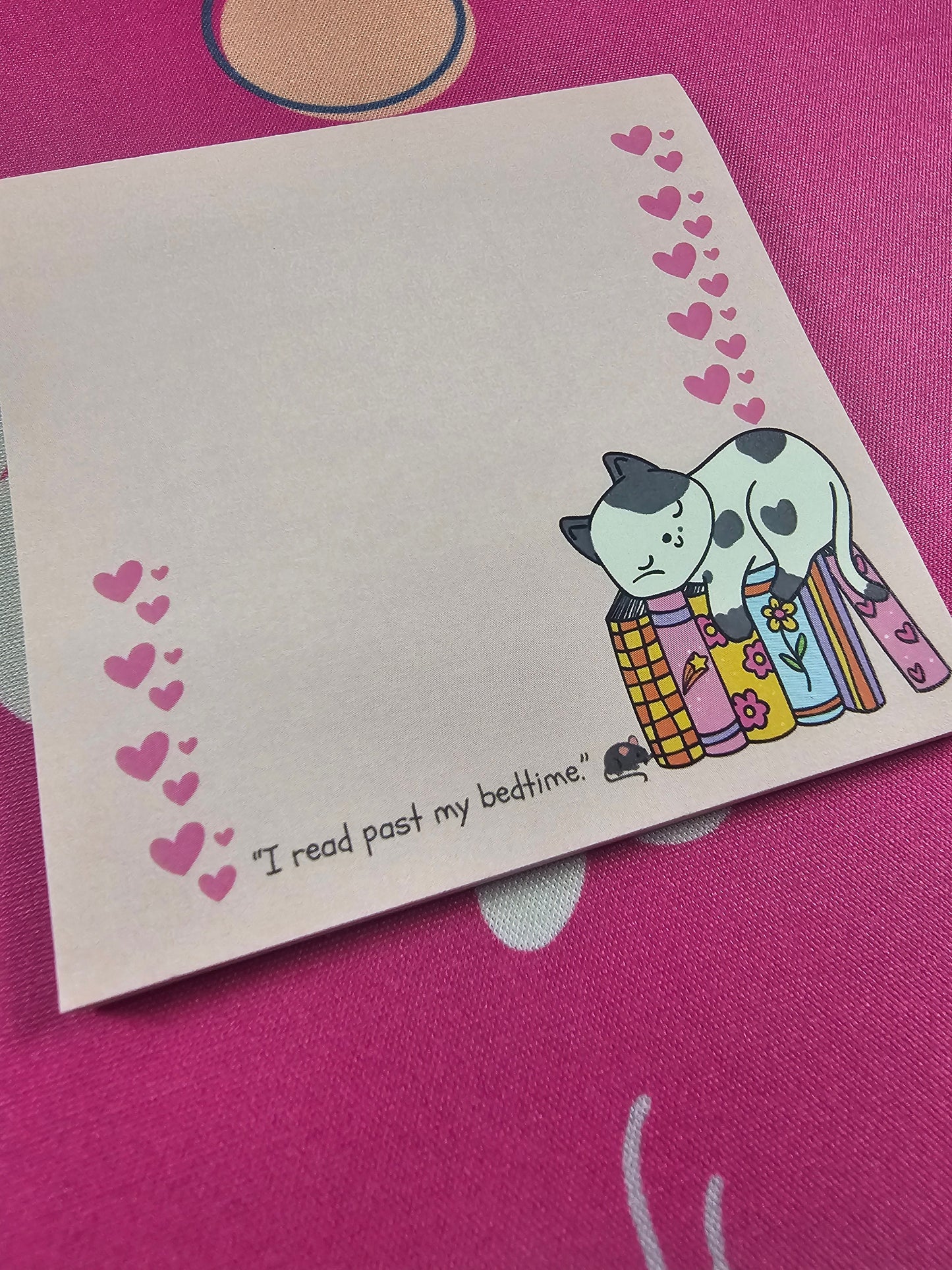 "I Read Past My Bedtime" Sticky Note Pad