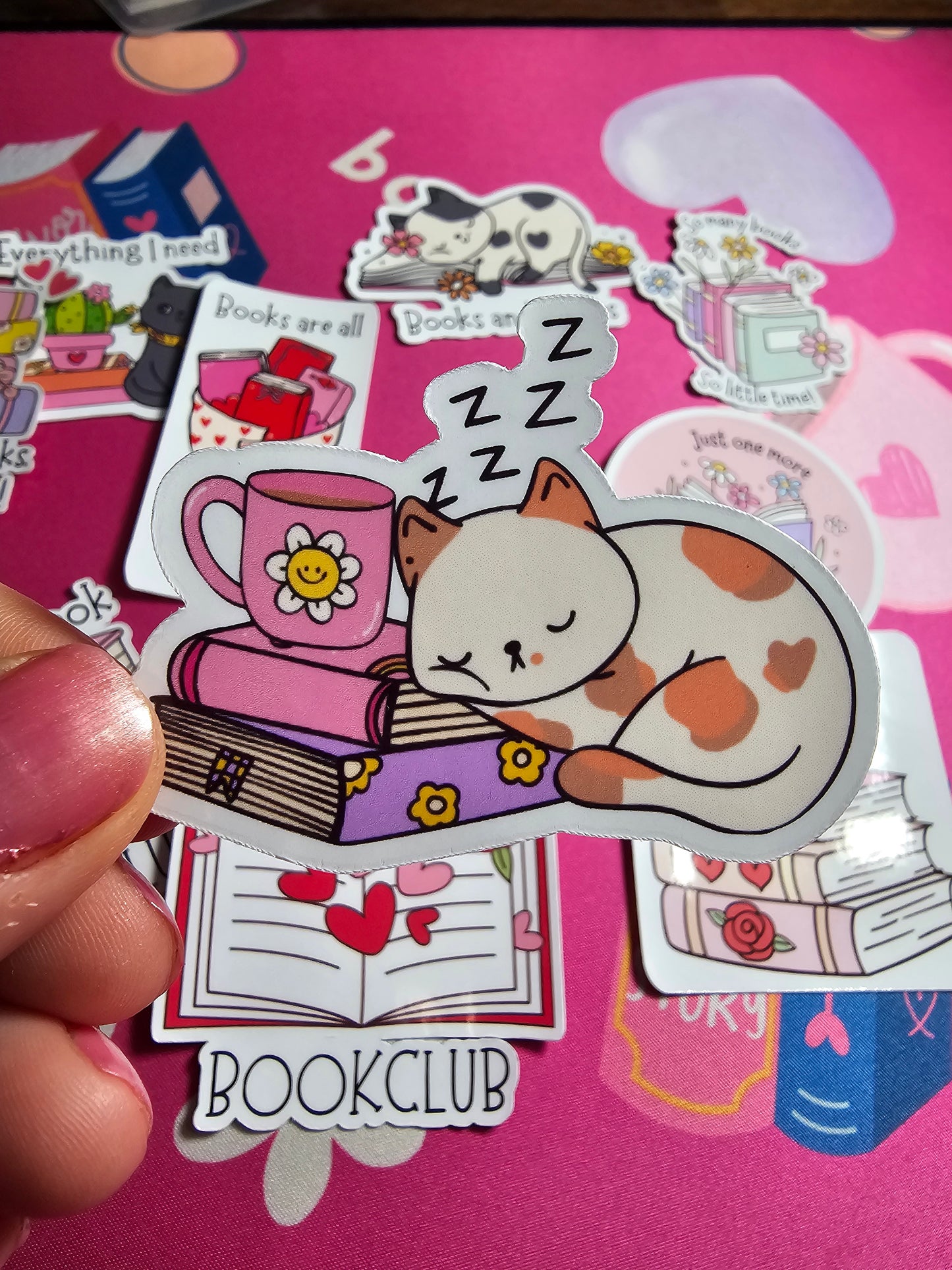 “Cat Nap &amp; Coffee” – Sticker