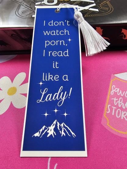 Classy Bookmarker, Quirky Book Marker, Reading Accessories, Funny Bookmark, Gift Idea, Don't Watch Porn, Read It Like Lady, Glossy Finished
