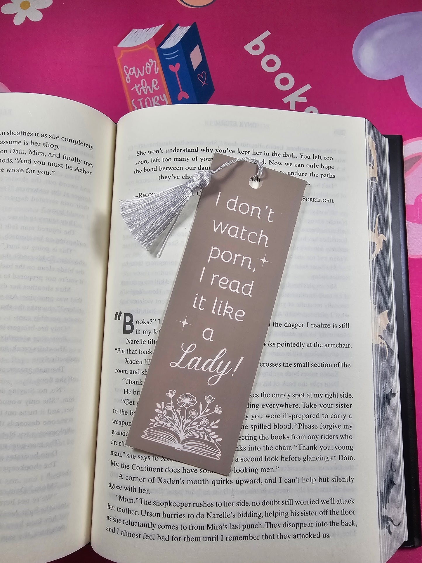 Classy Bookmarker, Quirky Book Marker, Reading Accessories, Funny Bookmark, Gift Idea, Don't Watch Porn, Read It Like Lady, Glossy Finished