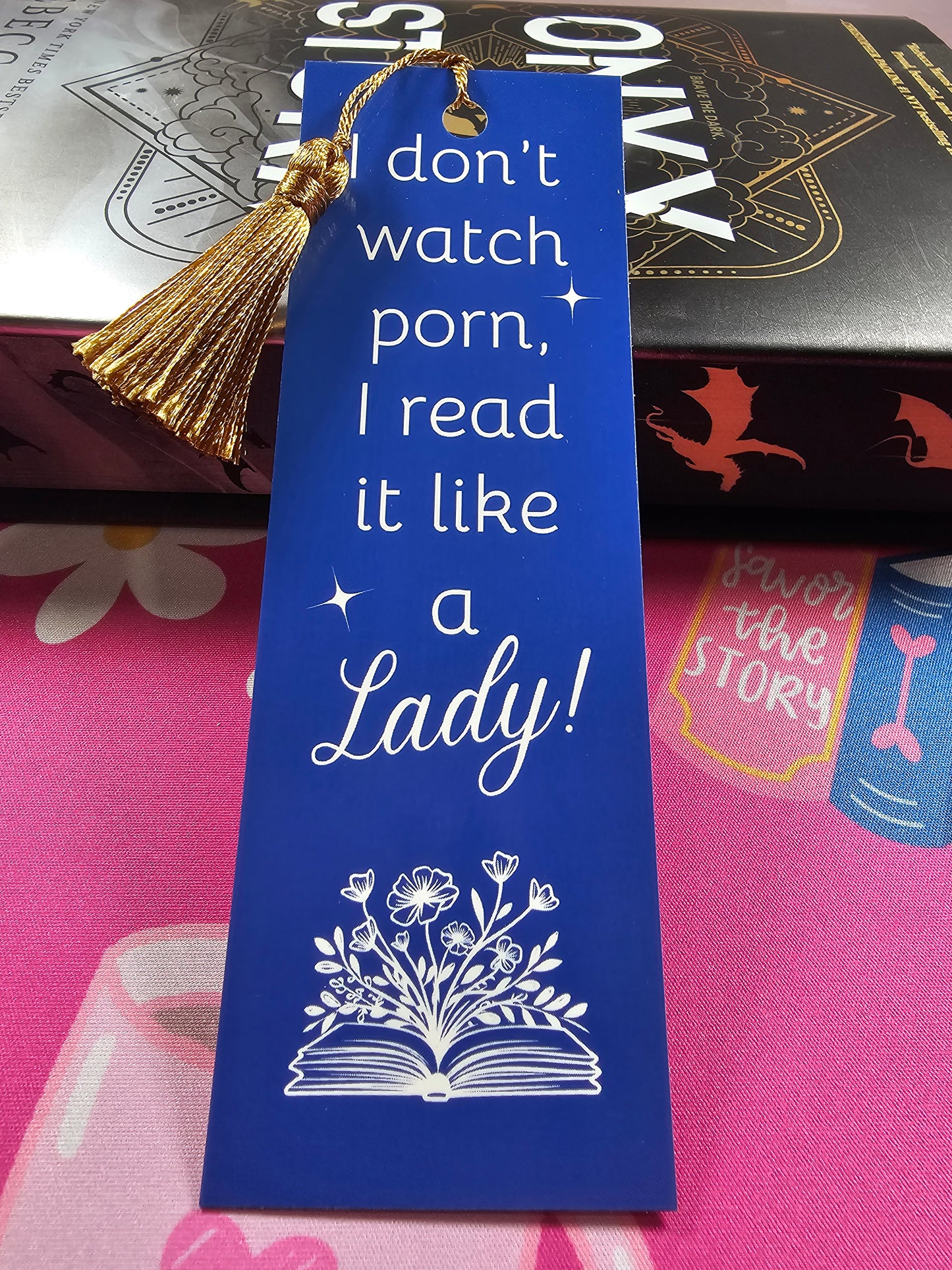 Classy Bookmarker, Quirky Book Marker, Reading Accessories, Funny Bookmark, Gift Idea, Don't Watch Porn, Read It Like Lady, Glossy Finished