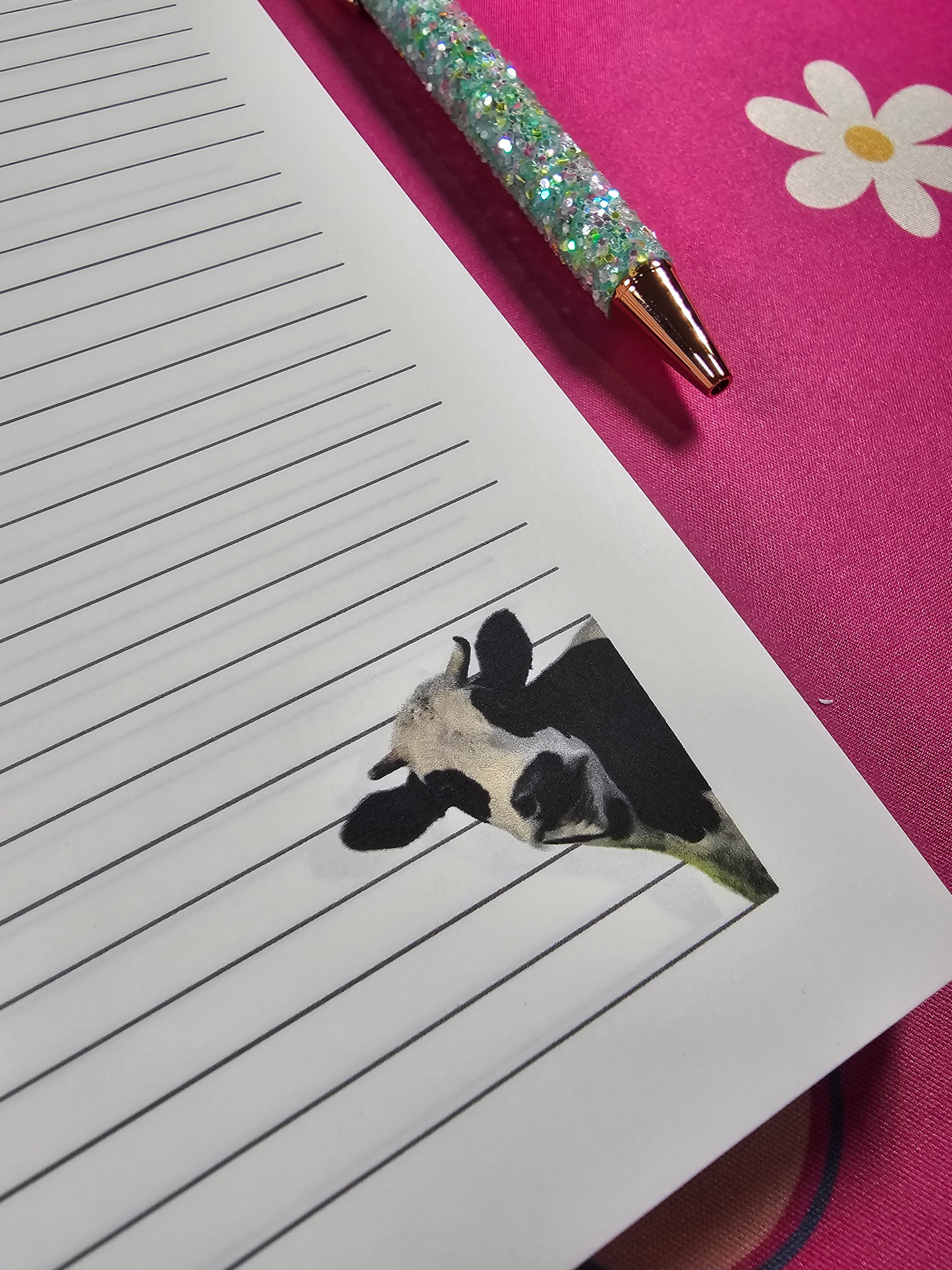 Cow Girl at Heart 6 x 9 Handmade Hard Cove Notebook