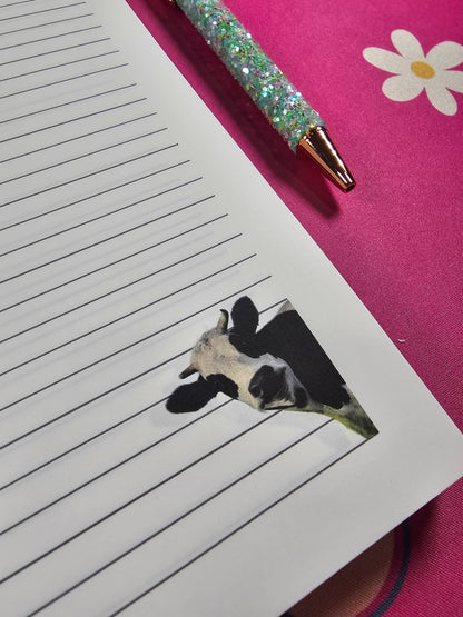 Cow Girl at Heart 6 x 9 Handmade Hard Cove Notebook