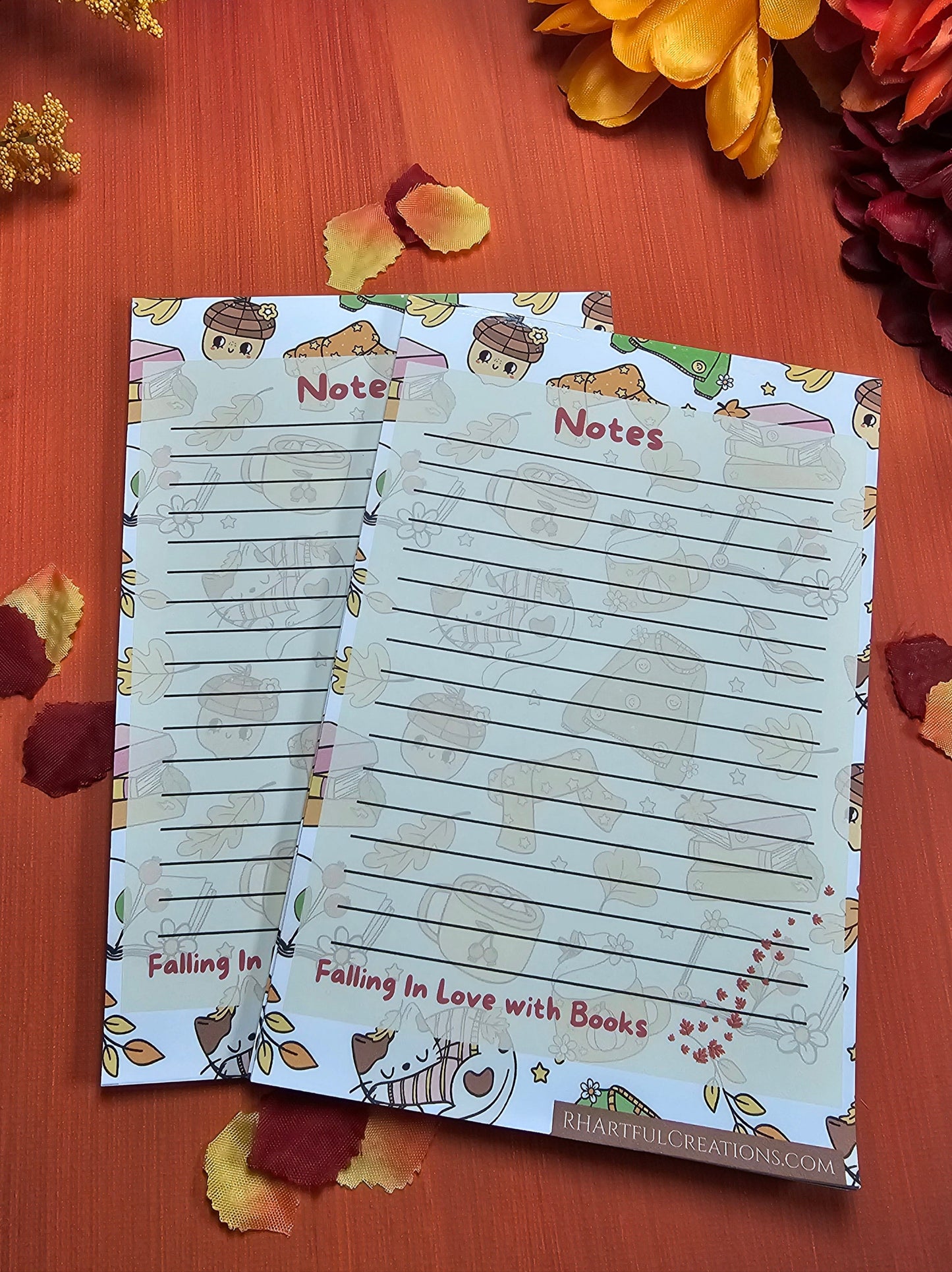 Falling in Love with Books – 4" x 6" Lined Notepad