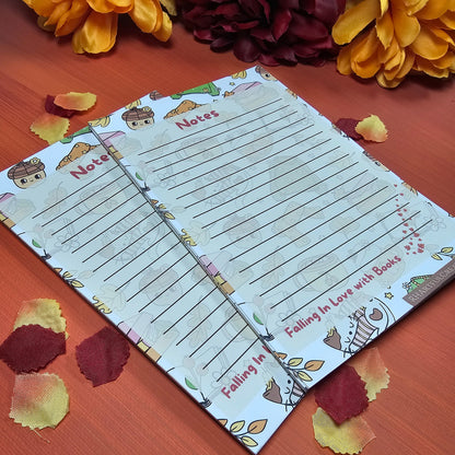Falling in Love with Books – 4" x 6" Lined Notepad