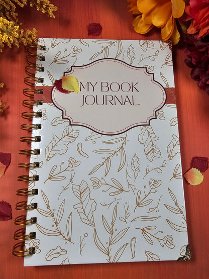Fall Themed Book 100 Book Review Journal Hardcover